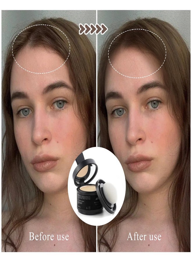 afmicat Instant Hairline Powder, Root Touch Up Hair Color for Gray Coverage and Thinning Hair, Root Cover Up Conceals Hair Loss & Bald Spots, Natural and Non-Greasy Hair Color for Women & Men, Light-Blonde - Image 2